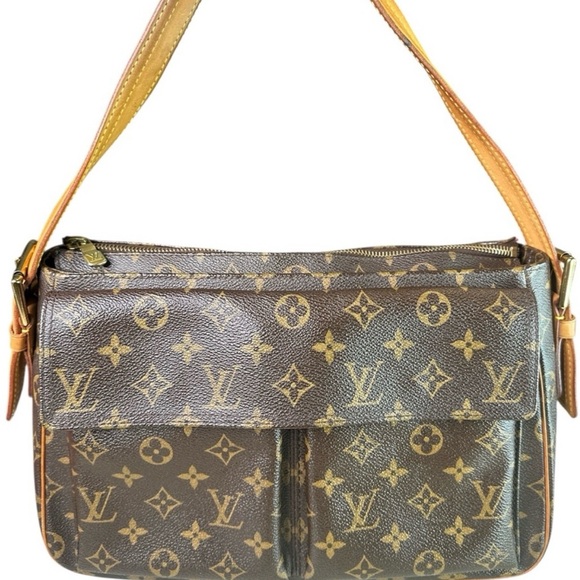 Louis Vuitton Handbags - Louis Vuitton Viva Cite Monogram Shoulder Bag in Brown and Tan